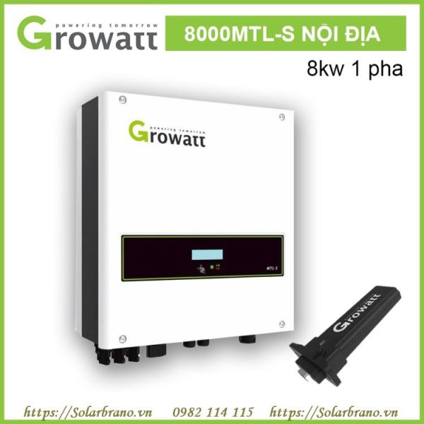 Bộ chuyển đổi inverter Growatt 8000 MTL-S hòa lưới