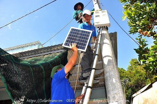 Lắp đèn đường năng lượng mặt trời Đồng Tháp