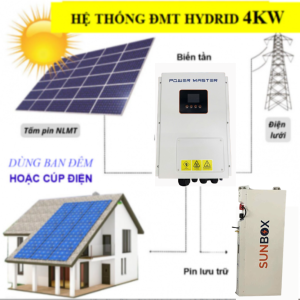 Gói Điện Mặt Trời 4 KWP (Lưu trữ 7.6KWH) – Giảm 700-1.2TR