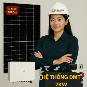 Gói điện mặt trời 7 KWP (Giảm  2-3 triệu/tháng)